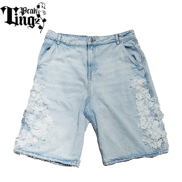Floral Jorts 12 inch inseams - Picture 1 of 4